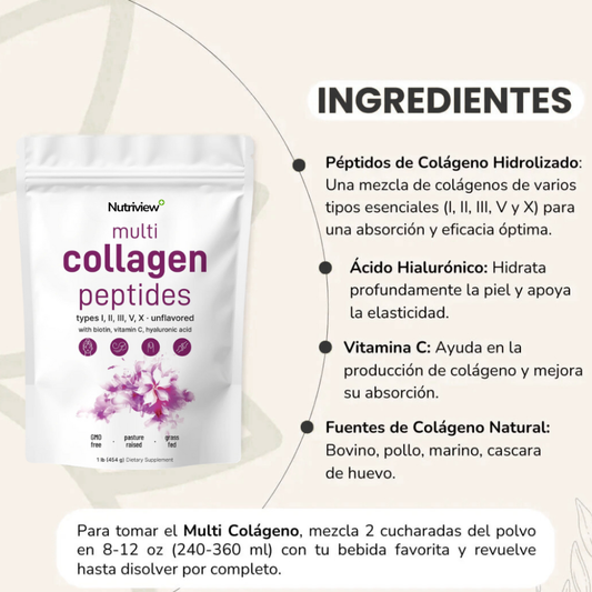 5 EN 1 - MULTI COLAGENO POLVO DE PEPTIDOS