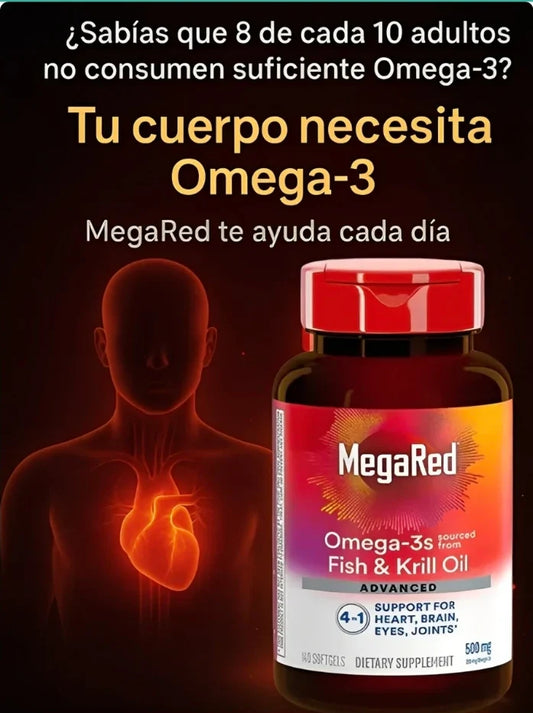 MegaRed Omega-3® Suplemento para tu rutina diaria + Envío gratis