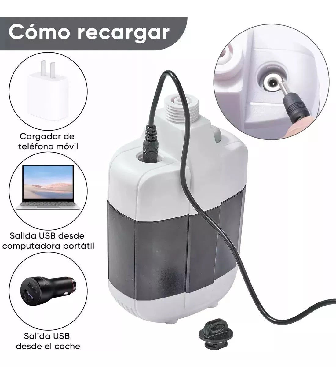 Ducha Portátil Recargable