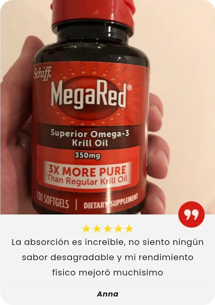 MegaRed Omega-3® Suplemento para tu rutina diaria + Envío gratis