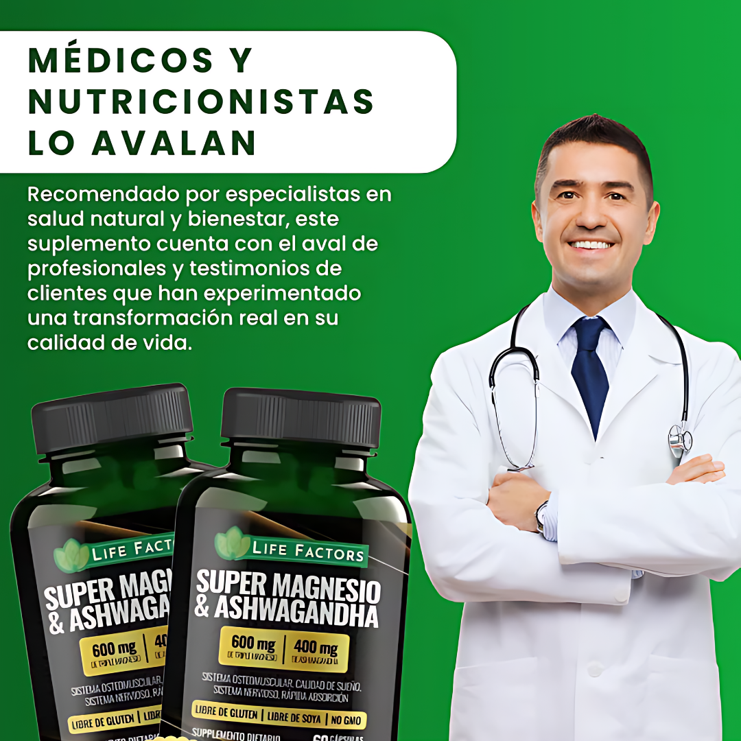SUPER MAGNESIO & ASHWAGANDHA – Energía, relajación y bienestar en una sola fórmula