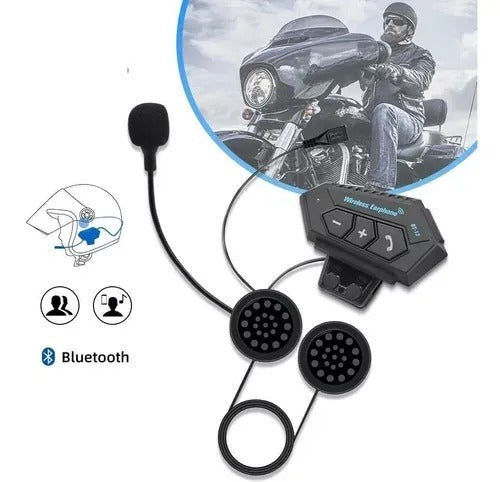 Intercomunicador Para Moto Bt12 Auriculares Casco Bluetooh