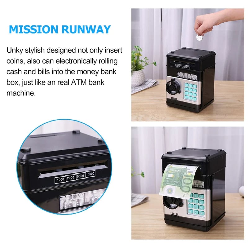 Caja fuerte electrónica con contraseña - MINI-cajero automático