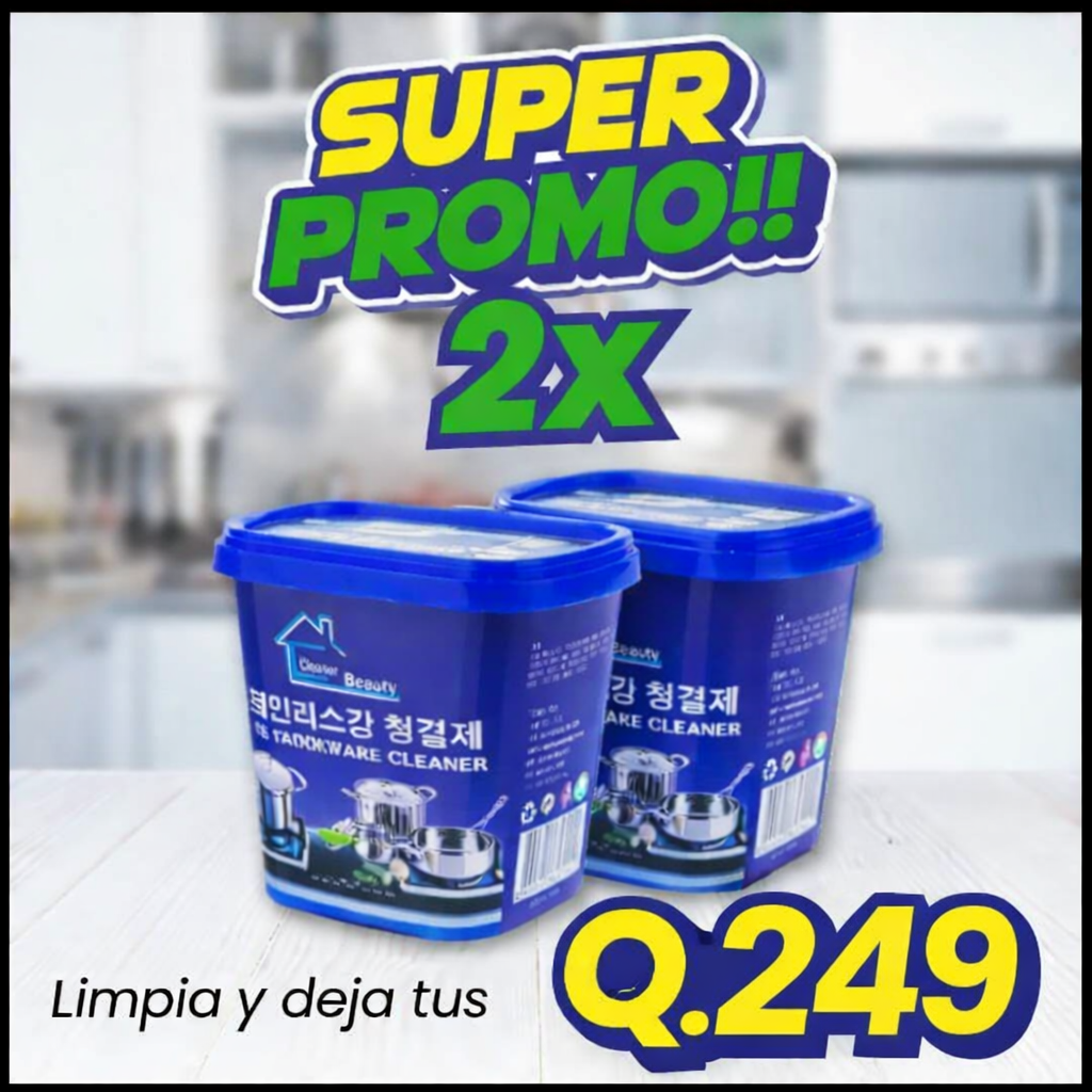 Pasta de Limpia Ollas ELIMINA OXIDO PRO 2*1
