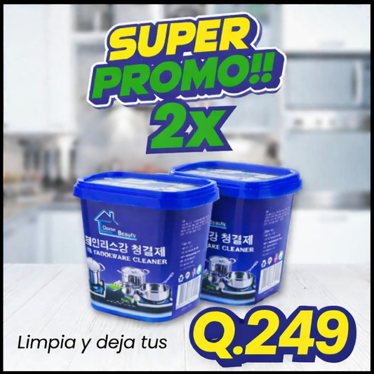 Pasta de Limpia Ollas ELIMINA OXIDO PRO 2*1