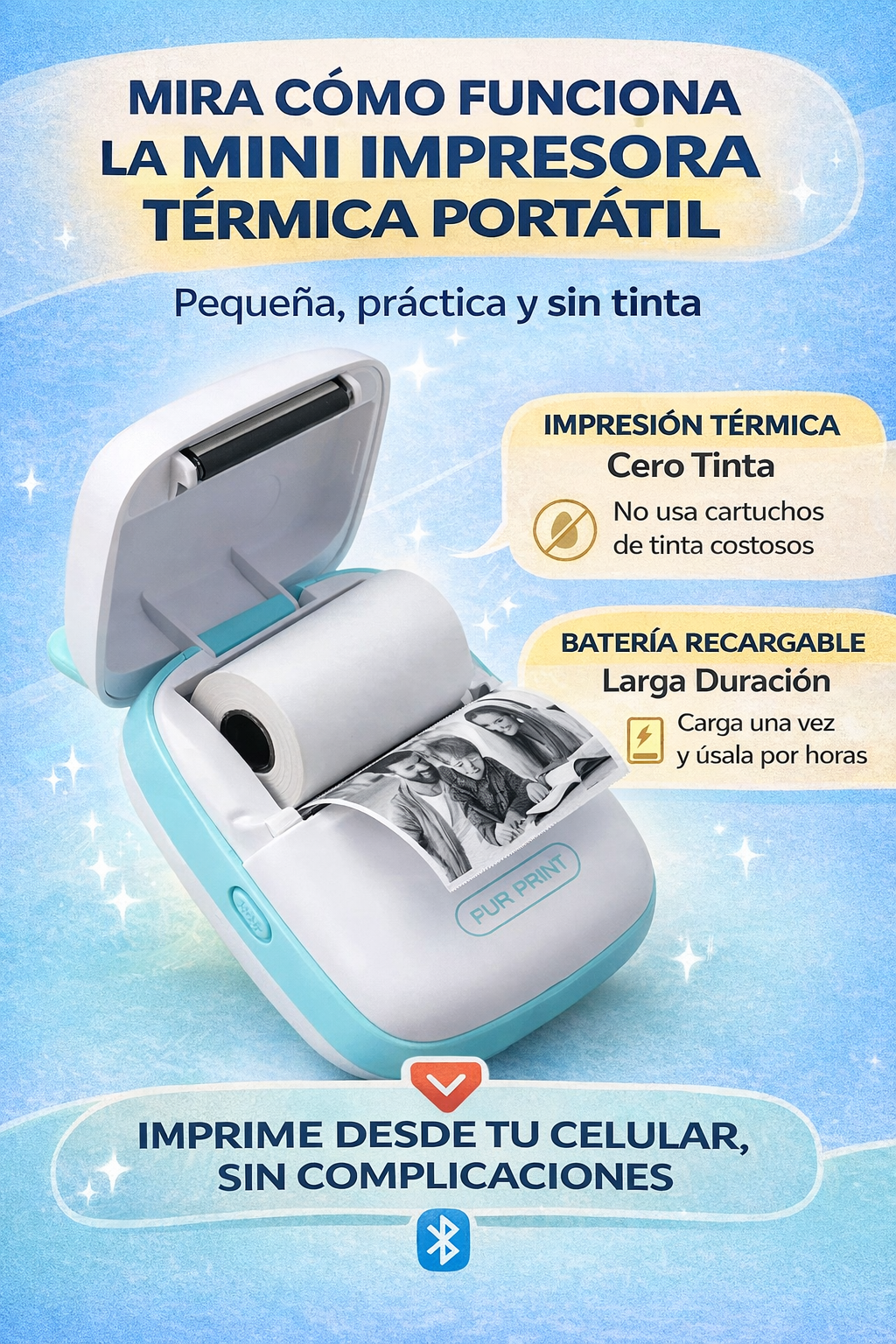 MINI IMPRESORA DIGITAL BLUETOOTH