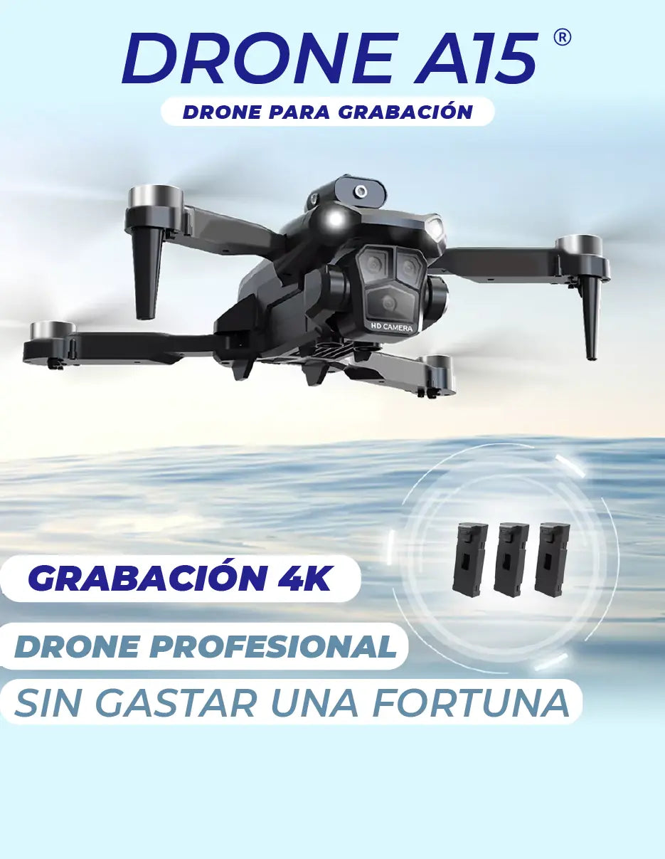 Drone A15 PRO – Doble Cámara 4K 🚁
