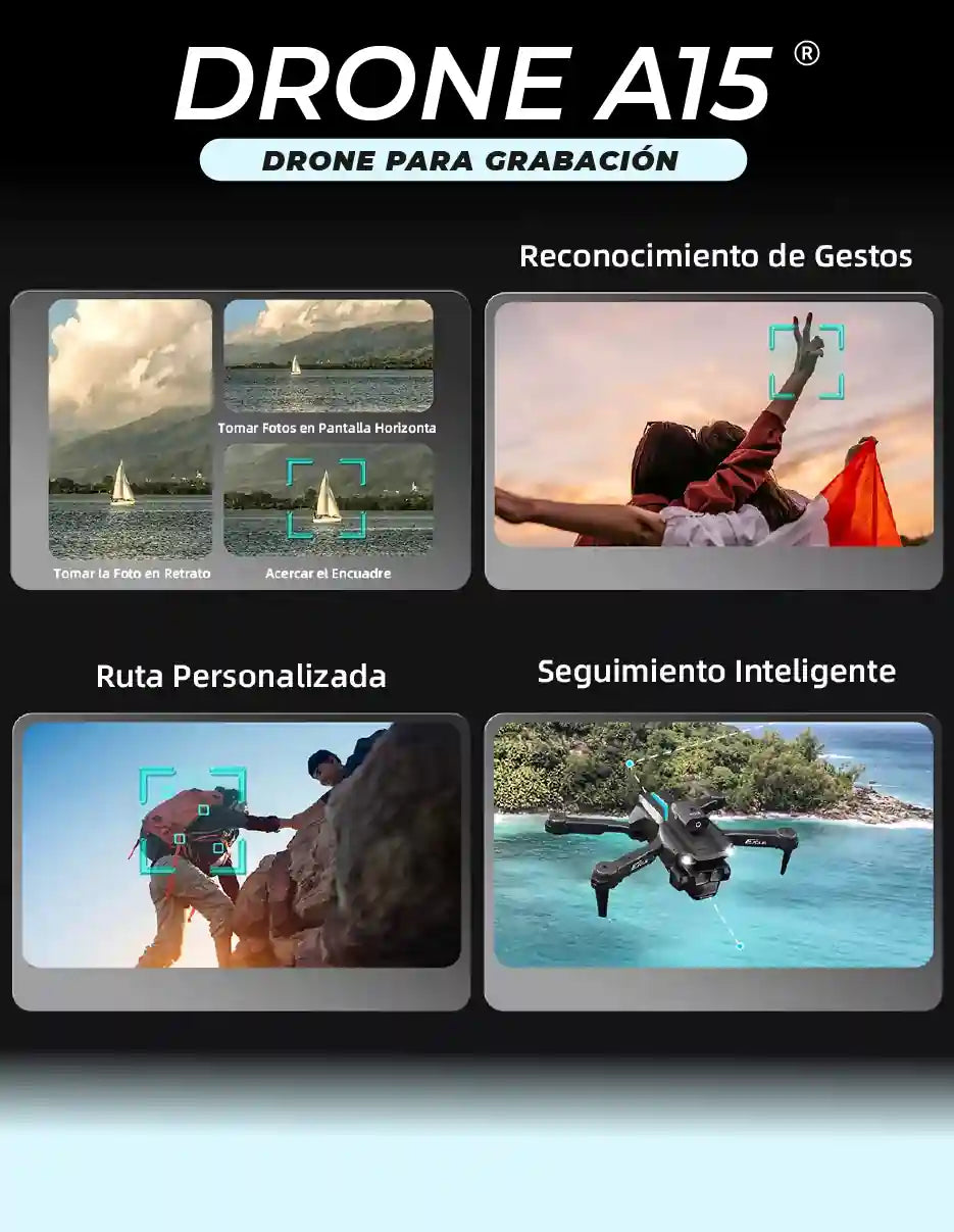 Drone A15 PRO – Doble Cámara 4K 🚁