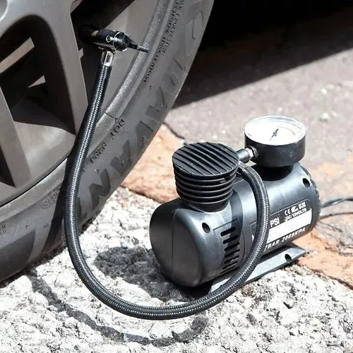 Mini Compresor De Aire 300 PSI para Neumáticos de Coche, Moto y Bicicleta