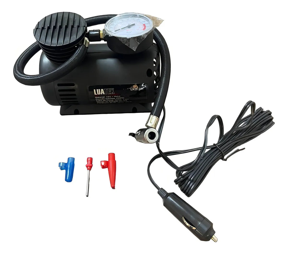 Mini Compresor De Aire 300 PSI para Neumáticos de Coche, Moto y Bicicleta
