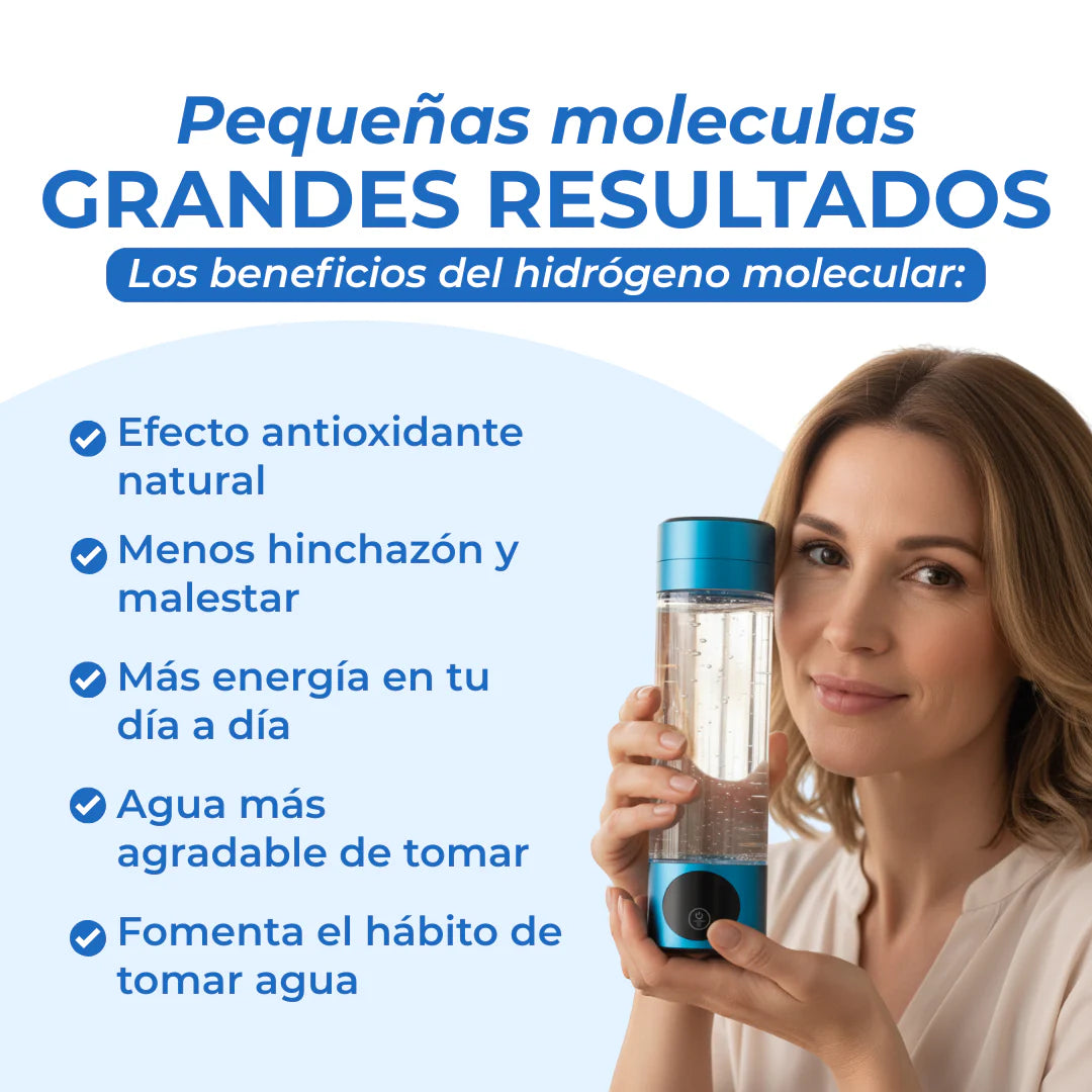 Hydro 8 | Botella Portátil que Hidrogeniza el Agua