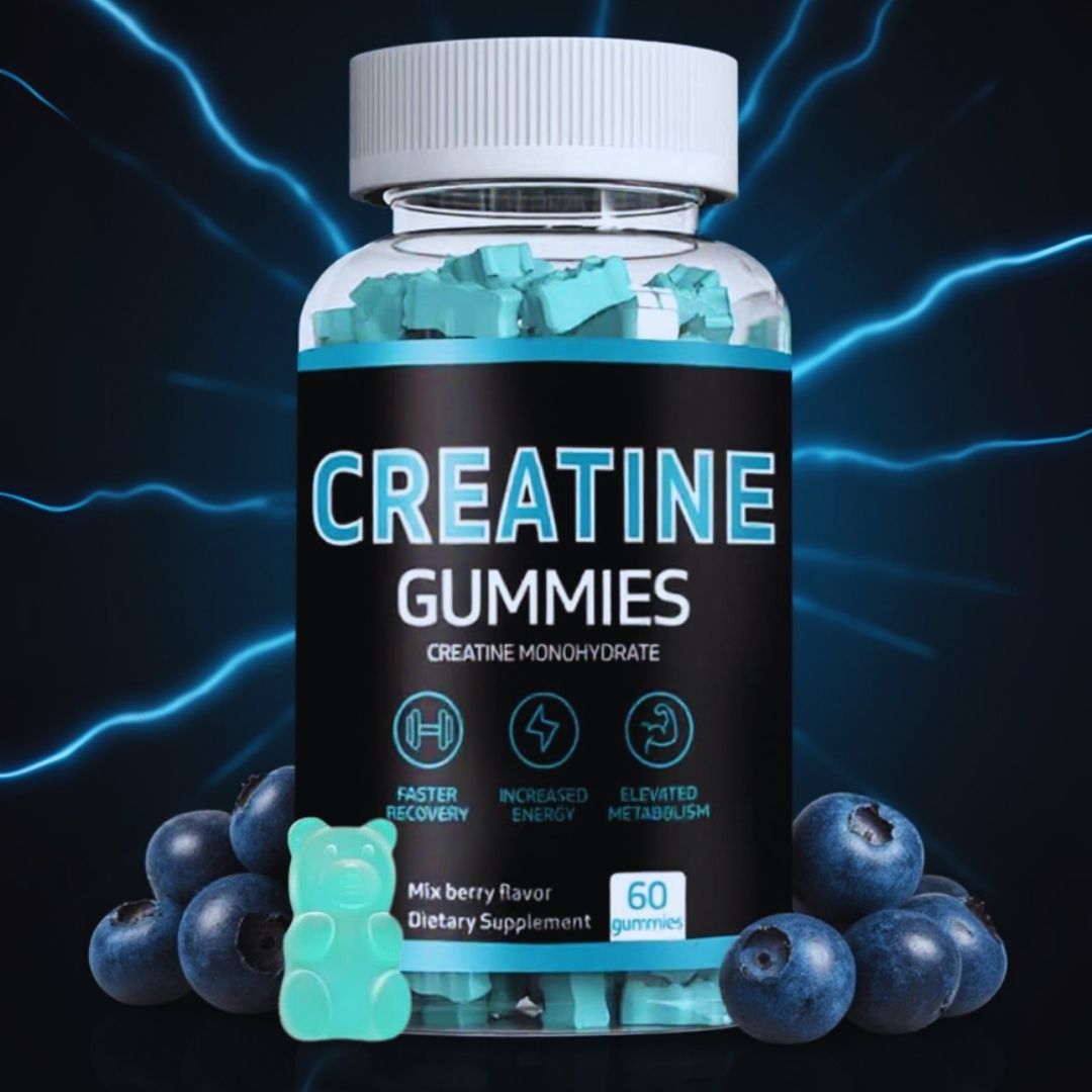 Gomitas de Creatina MONOHIDRATADA de arándanos💪(del Reino Unido)