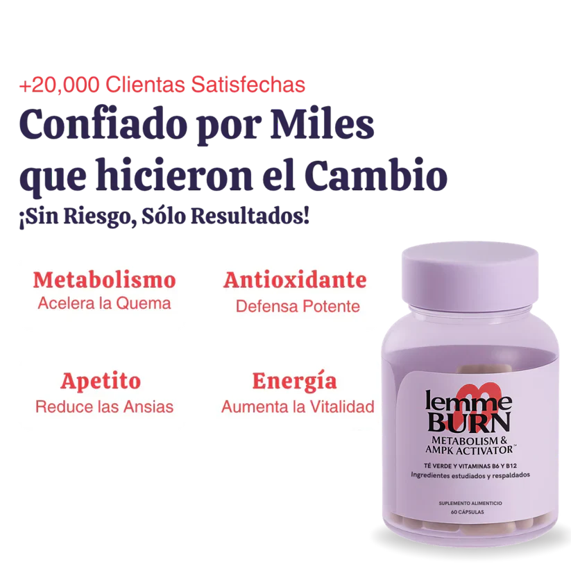 🔥LEMME BURN🔥 Reactivá tu metabolismo y Quema Grasa + Guía alimentación 21 días GRATIS!!!!
