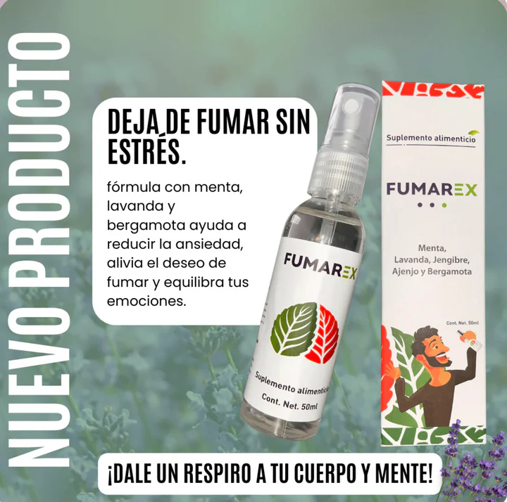 FUMAREX®  FORMULA NATURAL EN SPRAY - APOYO PARA REDUCIR EL CONSUMO DE TABACO