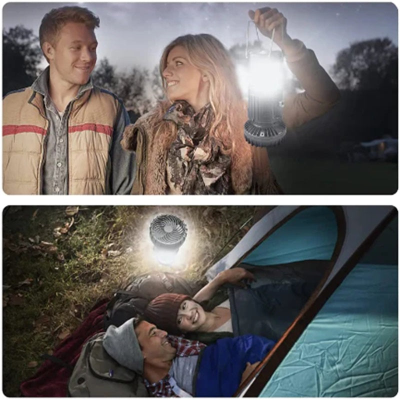 MagicLamp - Lámpara Solar Multifuncional con ventilador y carga