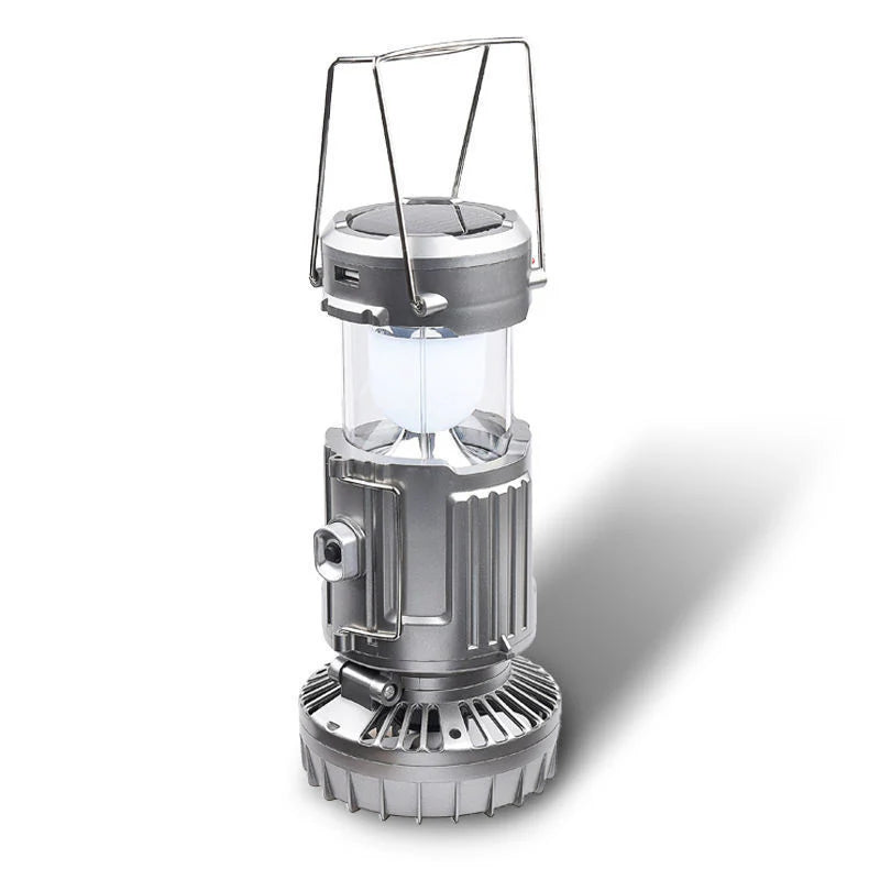 MagicLamp - Lámpara Solar Multifuncional con ventilador y carga