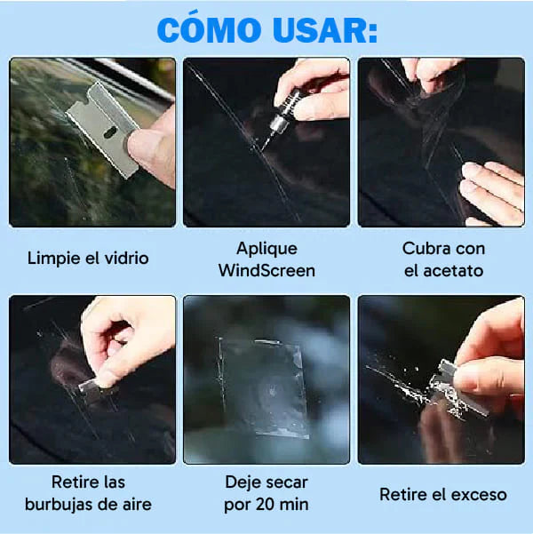 OFERTA 4X1 REPARADOR DE VIDRIO + ENVIO GRATIS